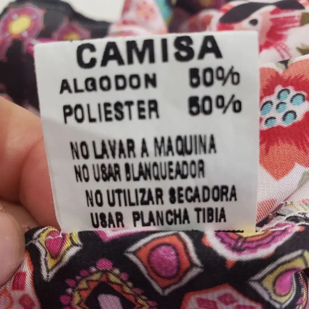 NWOT Sfida Woman Floral Patchwork Halter Top - Size 10 (Made in Colombia) - Picture 6 of 9
